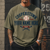 Personalized Baseball Shirt, Custom Cooperstown Team Tee, Retro Tournament Style 2026