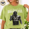 Custom Photo Football Player Shirt, Retro Bootleg Style, I'll Always Be Your Biggest Fan Tee