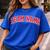 Custom Team Name Shirt, Comfort Colors Sports Tee, Game Day Apparel, College Spirit Top, Varsity Style