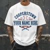 Personalized Baseball Shirt, Custom Cooperstown Team Tee, Retro Tournament Style 2026