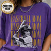 Custom Baseball Mom Shirt, Kid Name Photo Tee, Baseball Mama Apparel, Sports Mom Top, Game Day Outfit