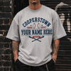 Personalized Baseball Shirt, Custom Cooperstown Team Tee, Retro Tournament Style 2026