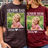 Custom Photo Senior Mom Dad Shirt 2026, Personalized Class of 2026 Graduation Tee, Proud Senior Parent Gift
