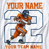 Custom Sport Photo Shirt, Personalized Player Name & Number Tee, Baseball Football Volleyball