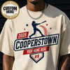Custom Baseball Shirt, Personalized Team Tee, Player Name Design, Cooperstown Apparel, Youth Fan Top