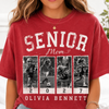 Personalized 2027 Senior Bootleg Football Shirt, Custom Football Mom Tee With Name & Number