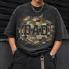 Retro Camo Dad Shirt, Personalized Father’s Day Tee, Classic Varsity Dad Gift