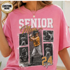 Custom Baseball Senior Mom Shirt, Vintage Player Photo Collage Bootleg Tee