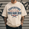 Personalized Baseball Shirt, Custom Cooperstown Team Tee, Retro Tournament Style 2026