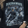 Custom Sport Shirt, Ice Hockey Shirt, Vintage 90s Bootleg Tee, Personalized Photo T-shirt, Custom Gift Shirt, Hockey Fan, Game Day Top