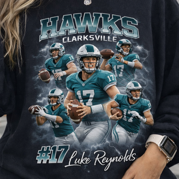 Custom Football Player Shirt, Personalized Sports Tee, Custom Game Day Shirt, Custom Soccer Team Tee, Athlete Photo