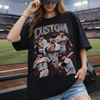 Custom Baseball Player Shirt, Personalized Name Tee, Retro Bootleg Style