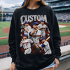 Custom Baseball Player Shirt, Personalized Name Tee, Retro Bootleg Style