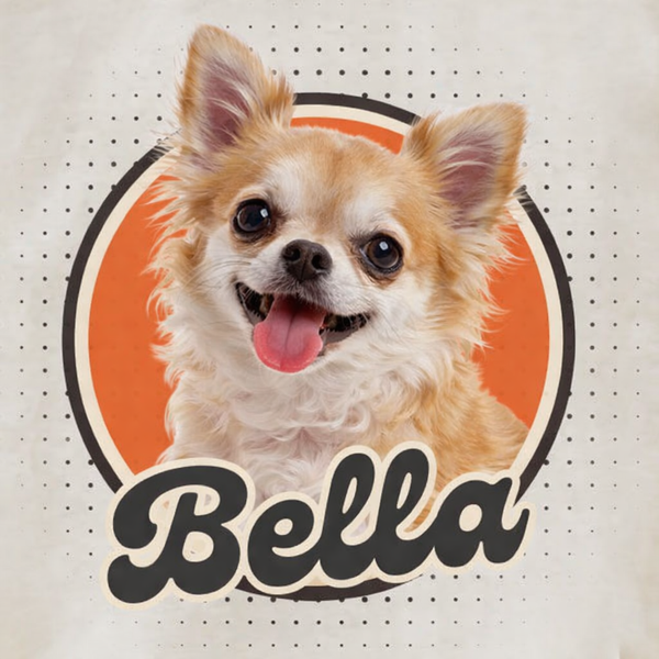 Personalized Dog Shirt for Kids, Pet Photo Name Tee, Custom Pet Portrait, Cat Lover Apparel