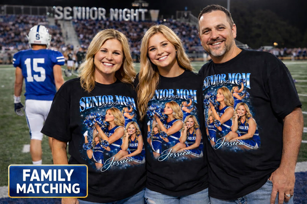 Custom Senior Mom 2026 Shirt, Personalized Senior Night Sweatshirt, Class of 2026 Sports Family Gift