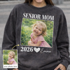 Custom Photo Senior Mom Dad Shirt 2026, Personalized Class of 2026 Graduation Tee, Proud Senior Parent Gift