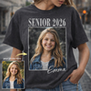Custom Photo Senior 2026 Shirt, Personalized Graduation Tee for High School Seniors