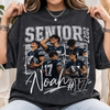 Custom 90s Bootleg Senior Football Mom Shirt, Retro Player Photo Tee