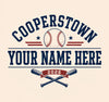 Personalized Baseball Shirt, Custom Cooperstown Team Tee, Retro Tournament Style 2026