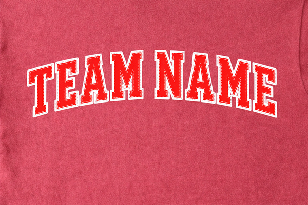 Custom Team Name Shirt, Comfort Colors Sports Tee, Game Day Apparel, College Spirit Top, Varsity Style