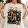 Custom Baseball Senior Mom Shirt, Vintage Player Photo Collage Bootleg Tee