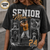 Custom Baseball Senior Mom Shirt, Vintage Player Photo Collage Bootleg Tee