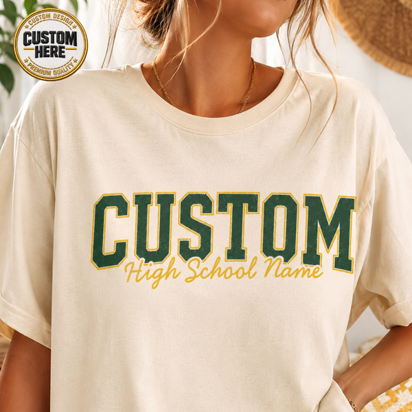 Custom Mascot T-Shirt, Personalized School Spirit Tee, Varsity Team Graphic Shirt