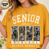 Personalized 2027 Senior Bootleg Football Shirt, Custom Football Mom Tee With Name & Number