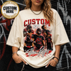Custom Football Shirt, Personalized Family Player Photo Tee With Name & Number
