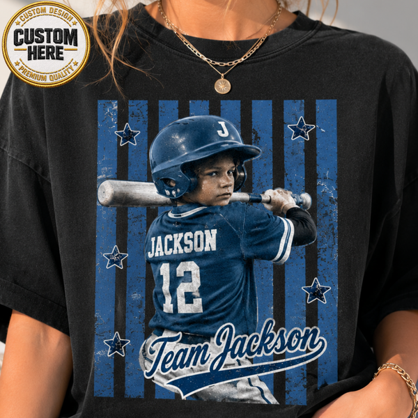 Personalized Baseball Mom Shirt, Team Member Tee, Vintage Sports Fan Apparel, Baseball Family Clothing