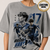 Custom Soccer Dad Shirt, Personalized Player Graphic Tee With Name & Number