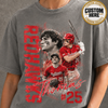 Custom Baseball Player Shirt, Personalized Team Name & Number Tee, Bootleg Style