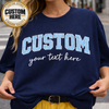 Custom Varsity Letter Shirt, Personalized College Crewneck, Custom Name University Pullover