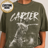 Personalized Baseball Player Shirt, Custom Name & Team Tee, Retro 90s Bootleg Style