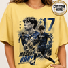 Custom Soccer Dad Shirt, Personalized Player Graphic Tee With Name & Number