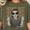 Personalized Senior Photo Shirt 2027, Vintage Graduate Picture Tee