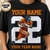 Custom Sport Photo Shirt, Personalized Player Name & Number Tee, Baseball Football Volleyball