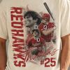 Custom Baseball Player Shirt, Personalized Team Name & Number Tee, Bootleg Style
