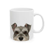 Cute Schnauzer Dog Print Ceramic Coffee Tea Mug Cup with Handle Gift 11oz