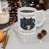 Funny Cat Coffee Mug Grumpy Black Cat Humor Cup 11oz Gift Morning Drink