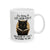 11oz Recyclable Ceramic Black Cat Coffee Mug Let God Fix It Funny Quote