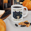 Funny Cat Coffee Mug Grumpy Black Cat Humor Cup 11oz Gift Morning Drink