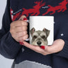 Cute Schnauzer Dog Print Ceramic Coffee Tea Mug Cup with Handle Gift 11oz