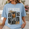 Custom Baseball Senior Mom Shirt, Vintage Player Photo Collage Bootleg Tee