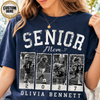 Personalized 2027 Senior Bootleg Football Shirt, Custom Football Mom Tee With Name & Number
