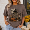 Vintage Halloween Cat Shirt, Black Cat Witch & Pumpkin Trick or Treat Tee