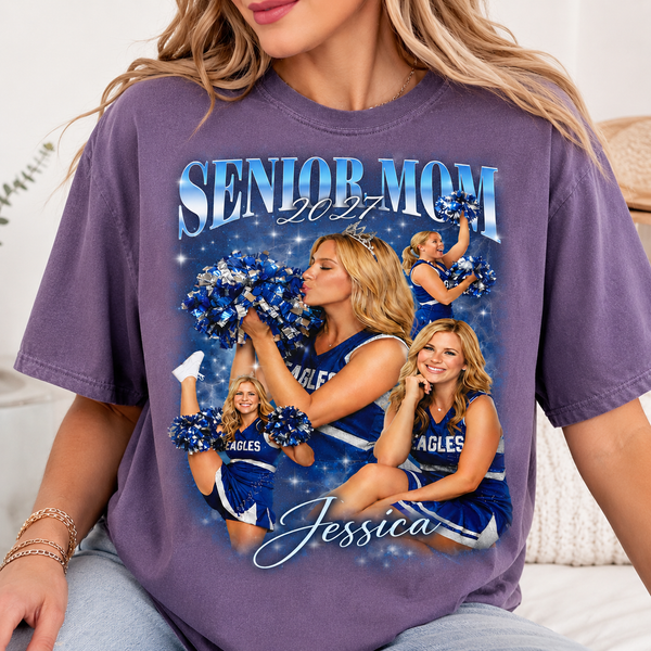 Custom Senior Mom 2027 Shirt, Personalized Senior Night Sports Mom Sweatshirt