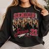 Custom 2027 Senior Football Mom Bootleg Shirt, Player Photo Tee With Name & Jersey Number