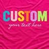Personalized Pink Summer Vacation Shirt, Retro Patchwork Typography Tee, Trendy Gift for Her