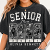 Personalized 2027 Senior Bootleg Football Shirt, Custom Football Mom Tee With Name & Number